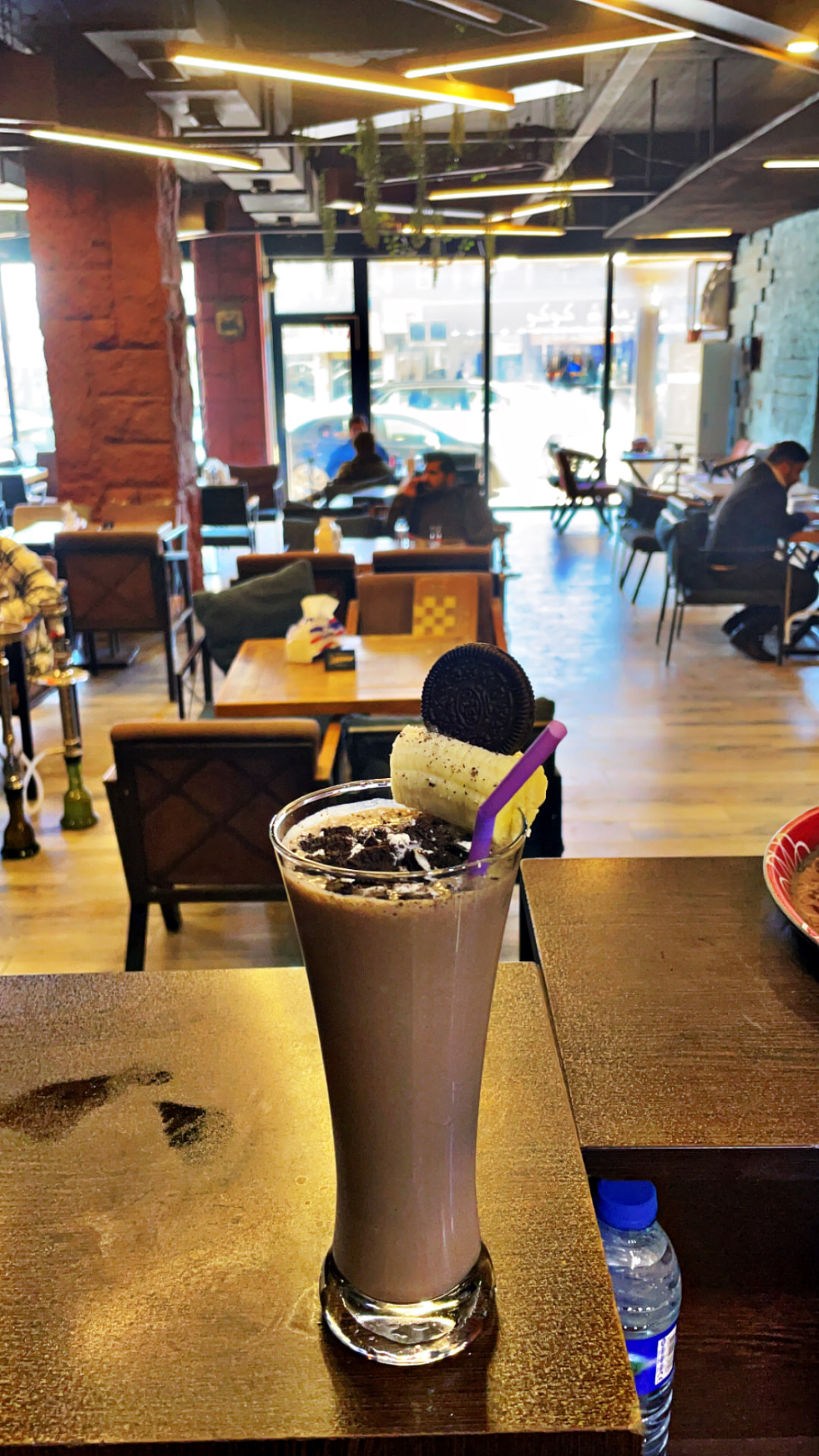 Oreo and banana milkshake in the Marina lounge