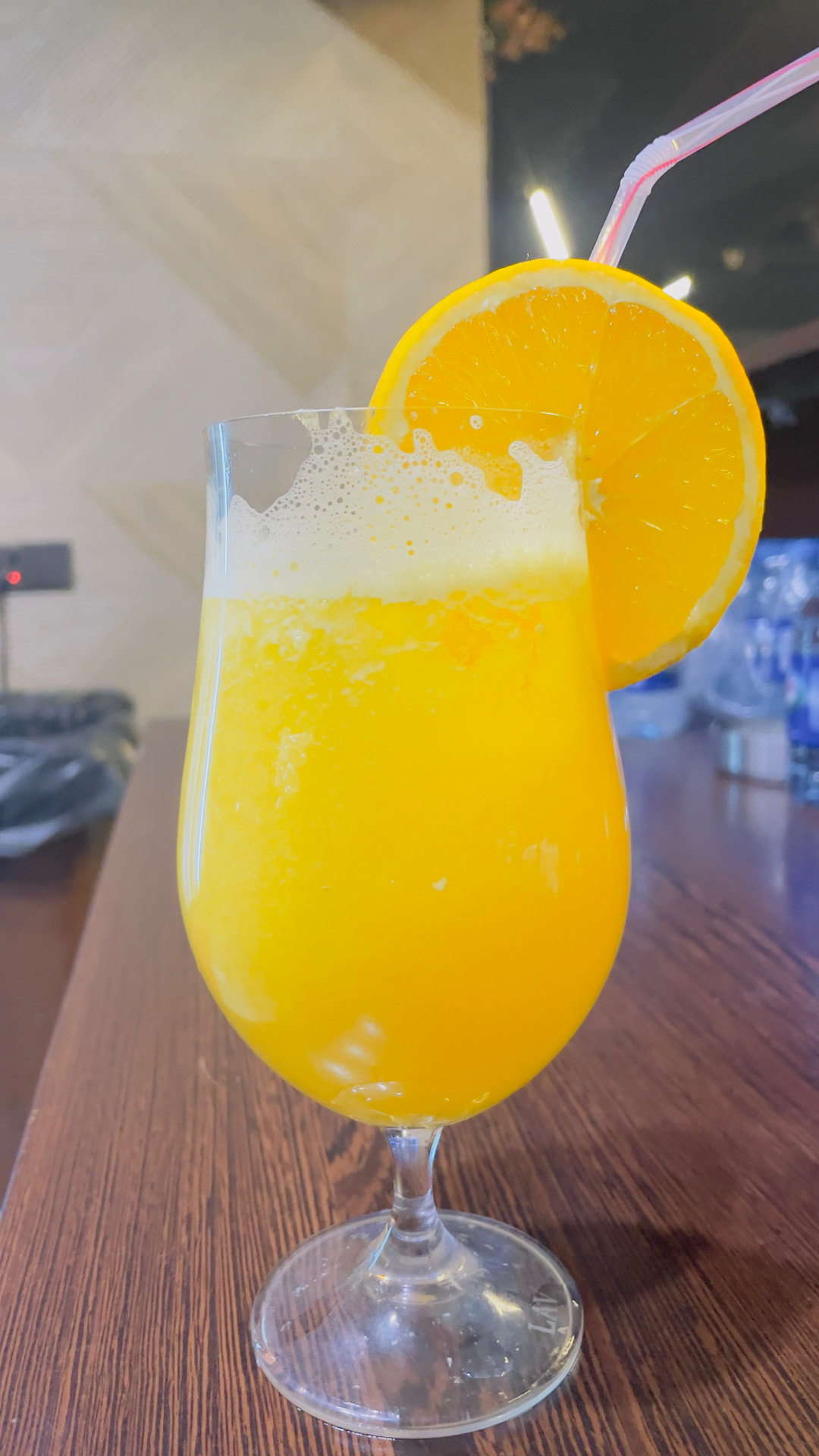 Fresh orange juice served at Marina Cafe